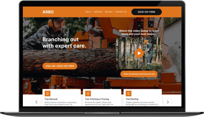 tree service web design