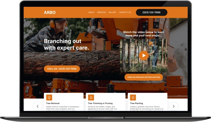 tree service web design